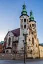 Church of St. Andrew, Romanesque church in the Old Town district, KrakÃ³w, Poland.